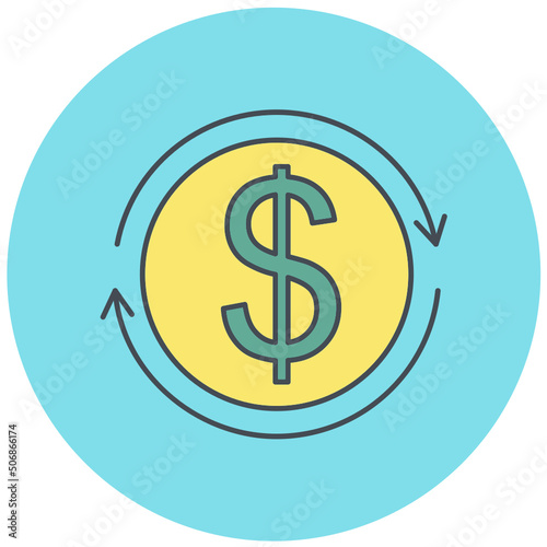 Money Flow Icon Design