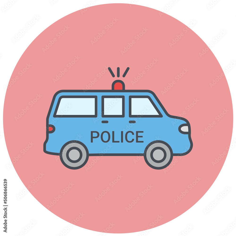 Police van Icon Design