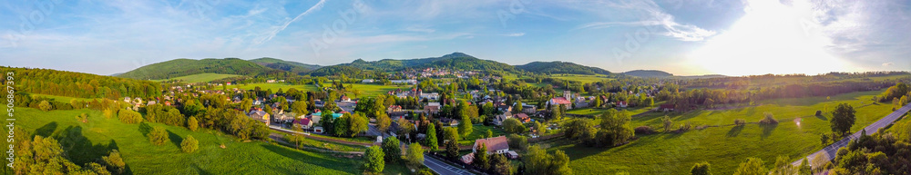 Jiretin and Jedlova Mountain view from above