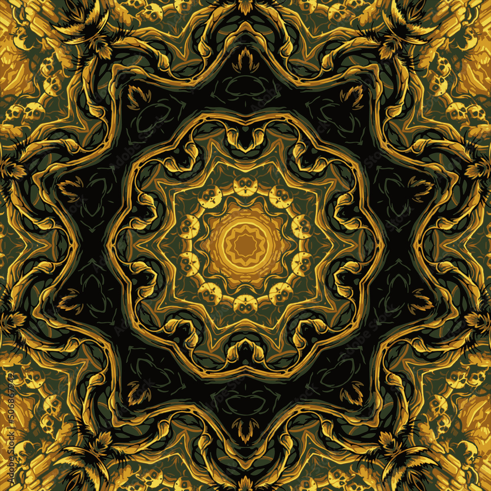 Beautifully colored and vividly designed psychedelic mandalas Beautifully colored and vividly designed psychedelic mandalas