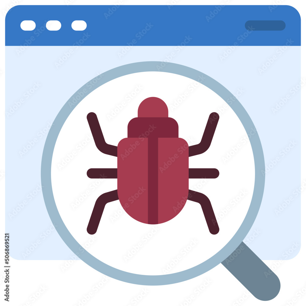 Website Bug Search Icon