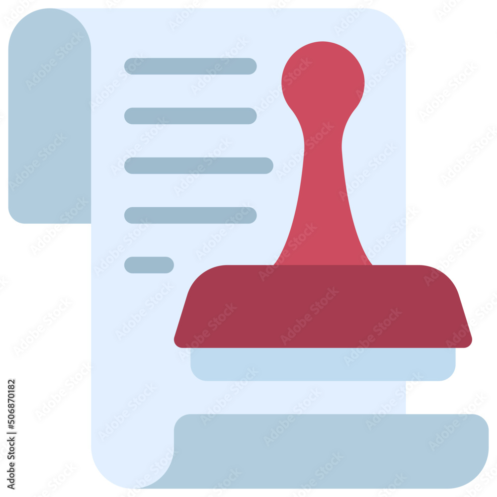 Scroll Stamp Icon Scroll Stamp Icon
