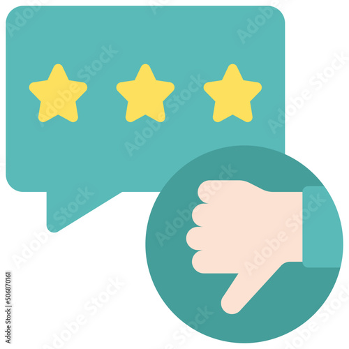 Thumbsdown Review Icon