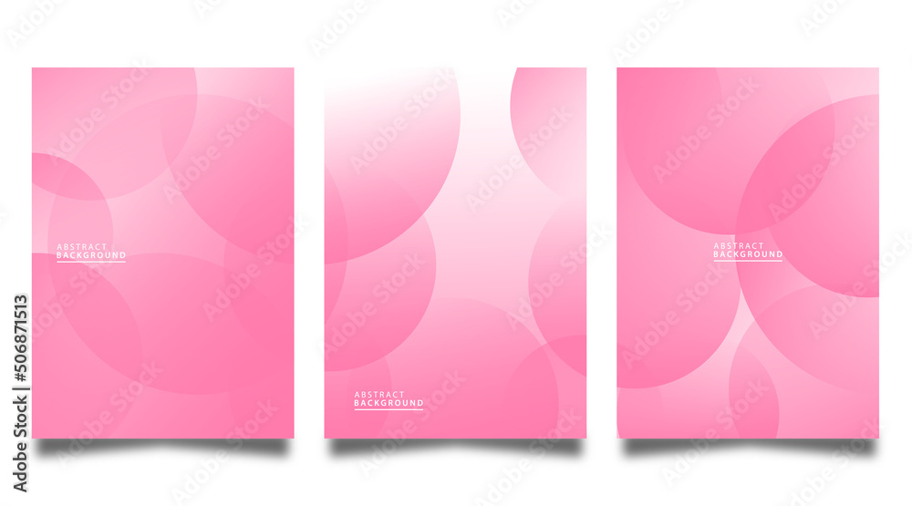 Fototapeta premium Vector pink abstract fluid geometric gradient background