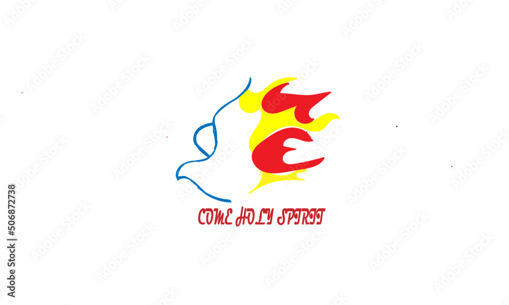 Pentecost Vector designs for banner, t-shirts, greetings, cards..