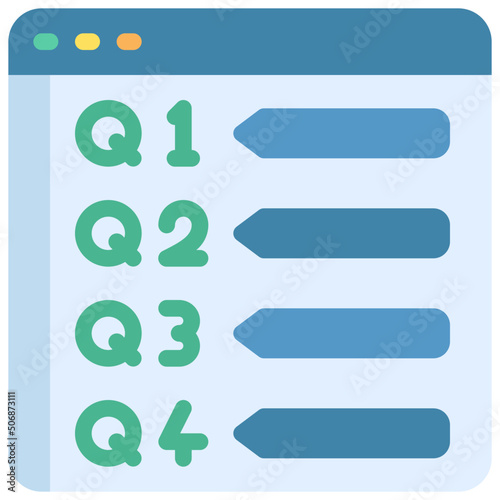 Quarterly Reports Icon
