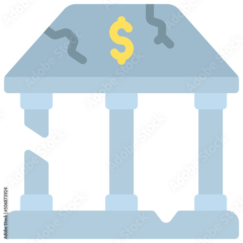 Broken Bank Icon