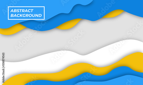 Abstract psychedelic papercut background