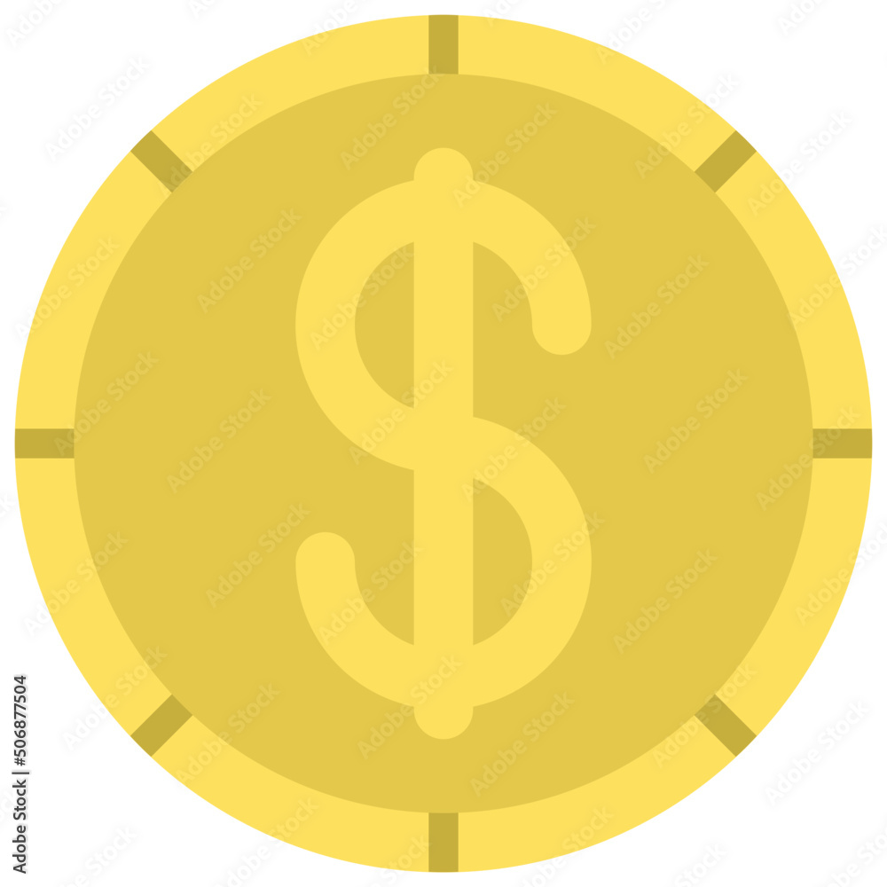 Dollar Coin Icon Dollar Coin Icon