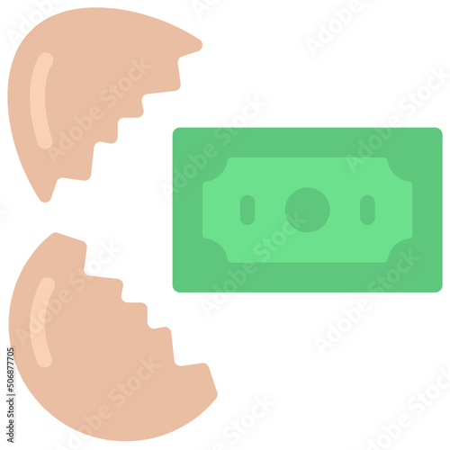 Cracked Nest Egg Icon
