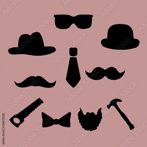 Father’s Day graphic hand drawn vector and illustration