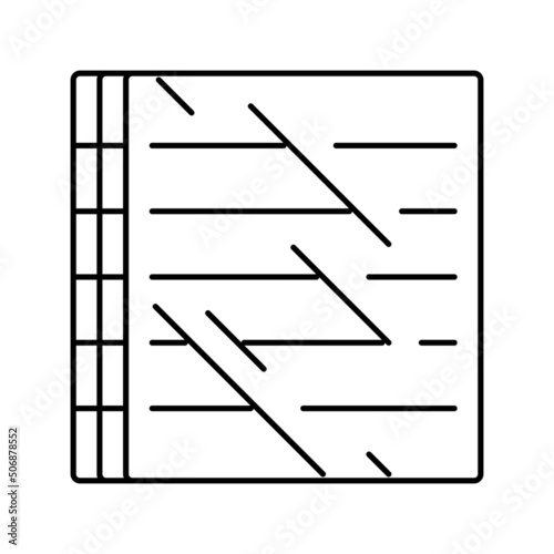 polycarbonate thermoplastic line icon vector illustration