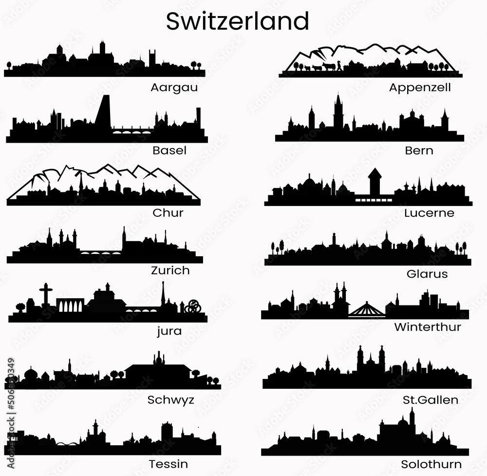 14 City Skylines of Switzerland