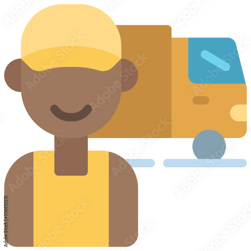Lorry Driver Icon