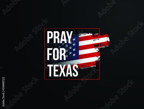 Pray for Texas concept background, vector illustration.
