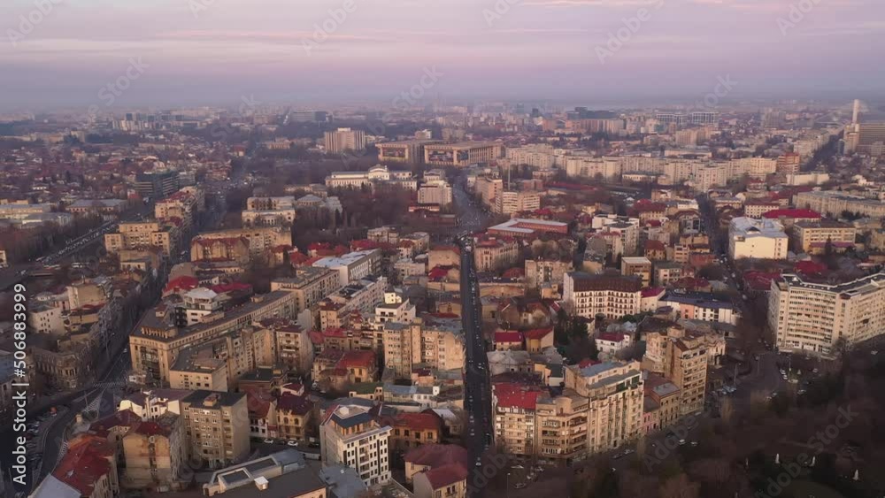 Architecture of Bucharest, Romania, Aerial View Architecture of Bucharest, Romania, Aerial View