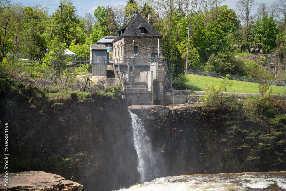 Rainbow Falls Hydroelectric Plant Rack House at Clinton County NY