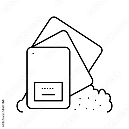 polyester resin thermoset line icon vector illustration