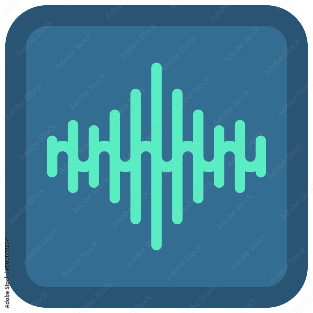 Obraz premium Sound Wave Logo Icon