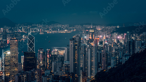 Hong Kong bay s at Night © sleg21