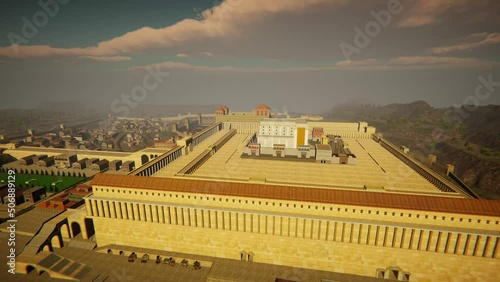 Herod's Temple in Jerusalem photo