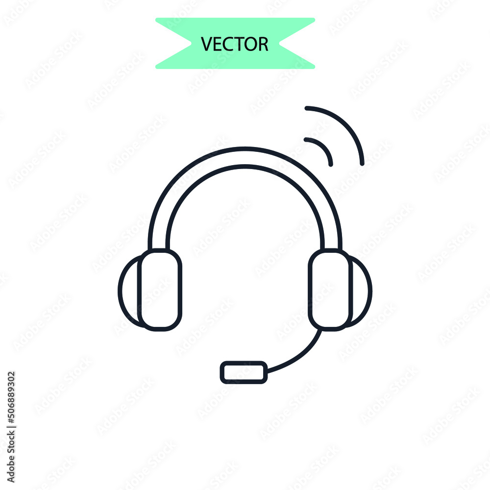 audio books icons symbol vector elements for infographic web audio books icons symbol vector elements for infographic web