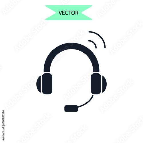 audio books icons  symbol vector elements for infographic web