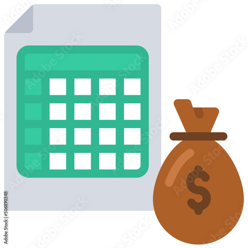 Investment Spreadsheet Icon