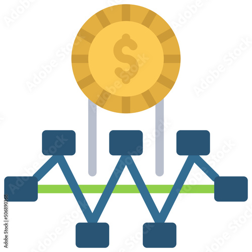 Dollar Cost Averaging Icon