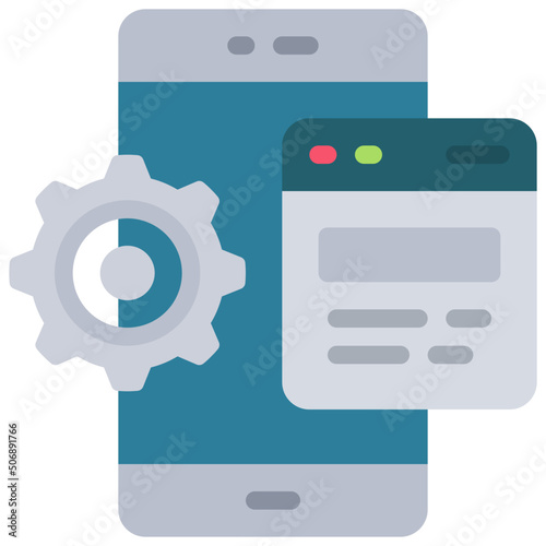 Mobile Web Optimisation Icon