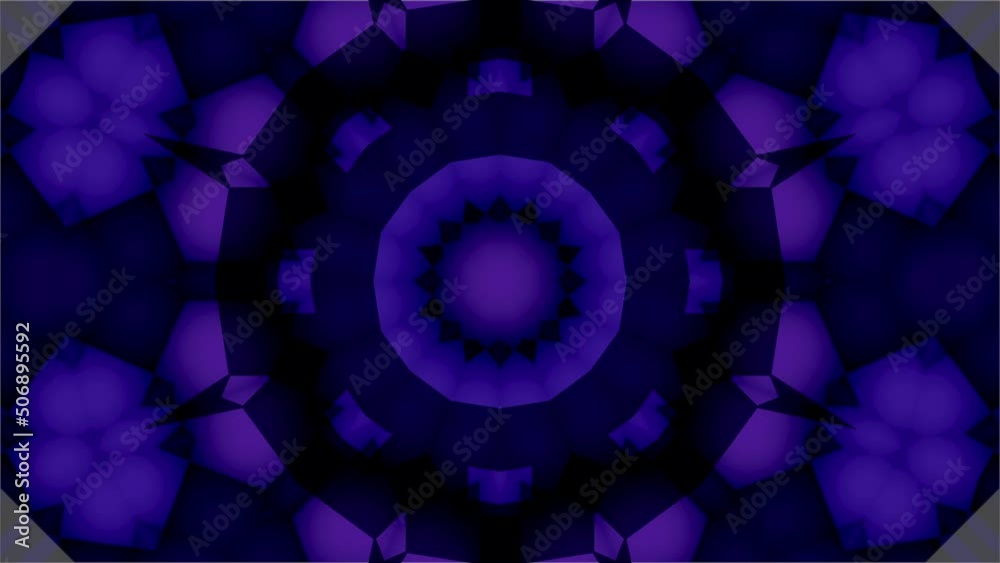 Abstract Backgrounds Motion Striped Glowing neon lines rotating spectrum, shapes spinning around, looped animation