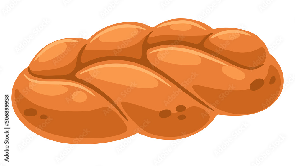Illustration of fresh challah. Image for bakeries and groceries. Illustration of fresh challah. Image for bakeries and groceries.