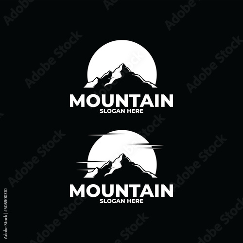 Mountain logo design vector illustration