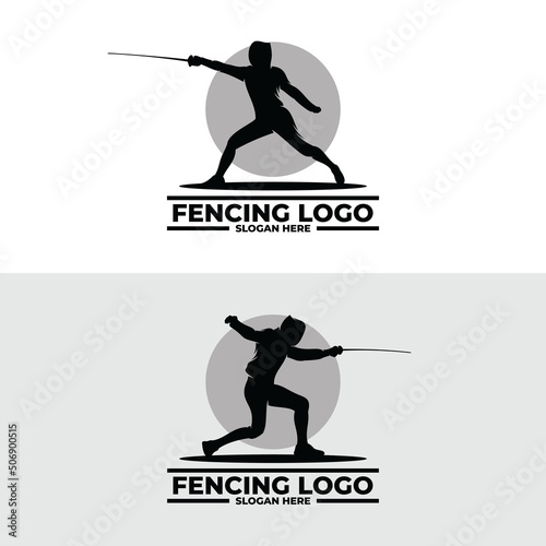 Fencing sport logo design inspiration