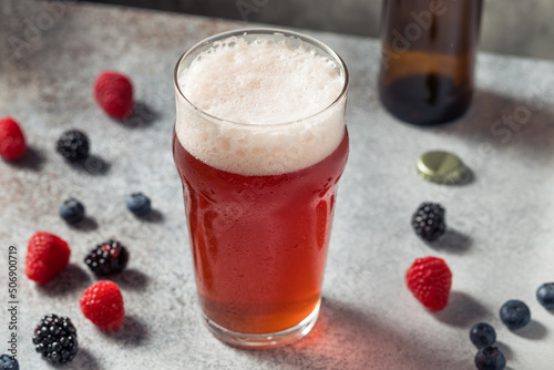 Cold Refreshing Berry Beer Shandy