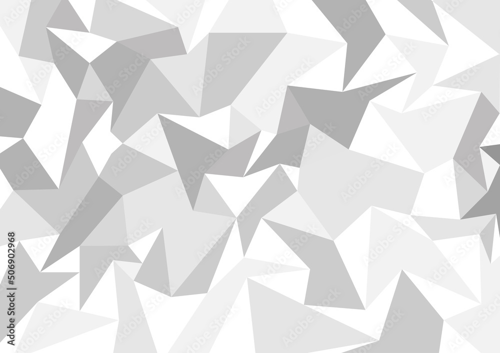 Abstract white and gray polygon geometric background. Low poly textured triangle shapes as vector design illustration. Mosaic pattern. Abstract white and gray polygon geometric background. Low poly textured triangle shapes as vector design illustration. Mosaic pattern.