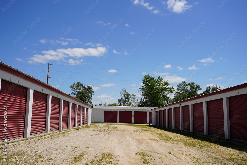 Red door storage units are being used by the community Red door storage units are being used by the community