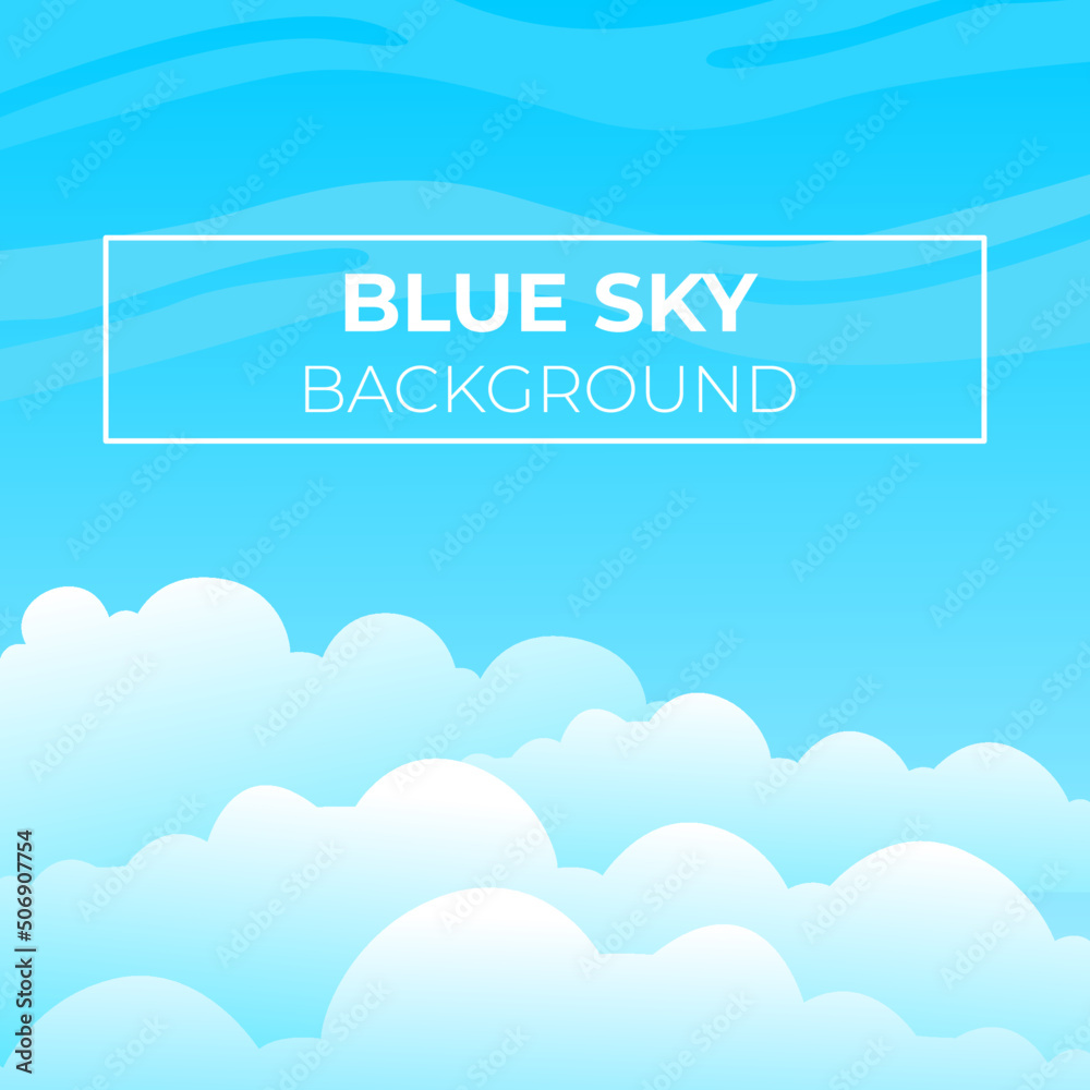blue sky with clouds, social media template, background with clouds on blue sky, blue Sky vector blue sky with clouds, social media template, background with clouds on blue sky, blue Sky vector