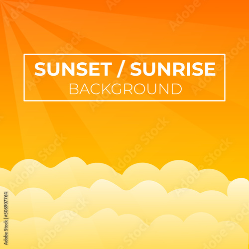 summer background with cloud, sunset, sunrise, sky with cloud background