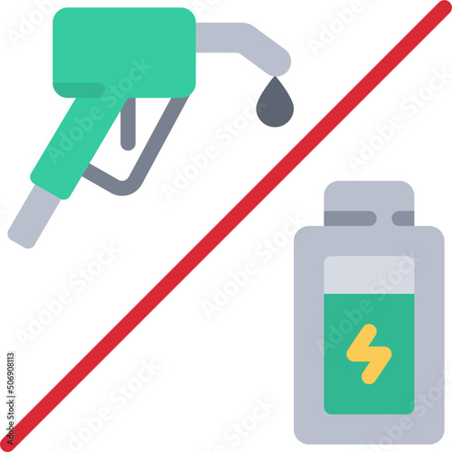 Fuel Vs Battery Icon