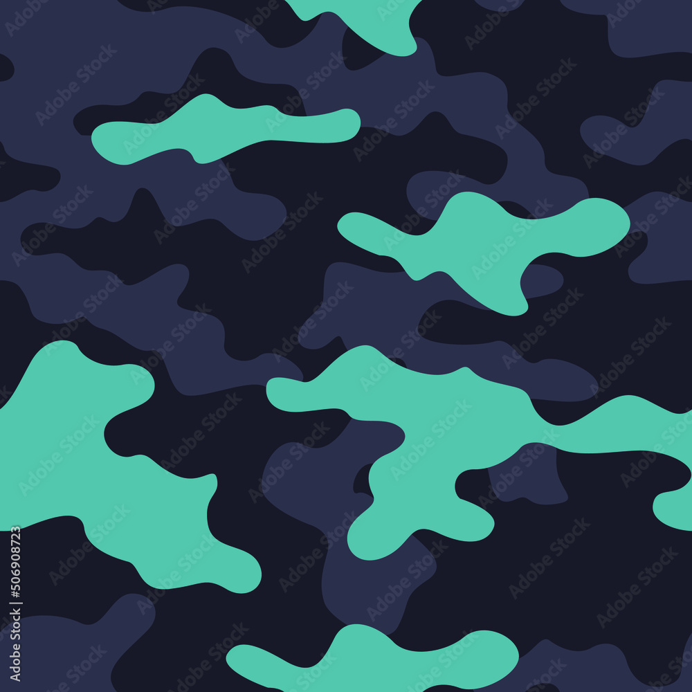 Camouflage texture seamless pattern. Abstract modern military camo background for trendy fabric and fashion print. Vector illustration.
Camouflage texture seamless pattern. Abstract modern military camo background for trendy fabric and fashion print. Vector illustration.