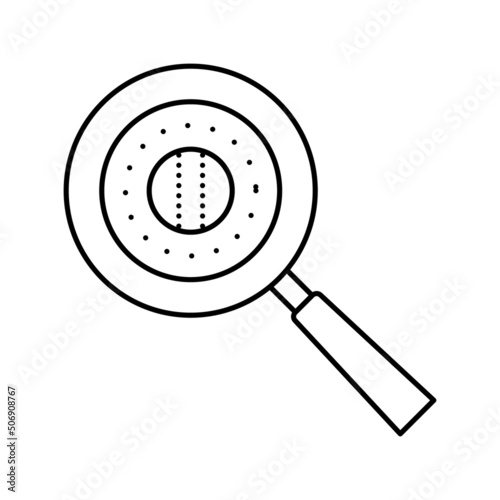 burner fondue line icon vector illustration