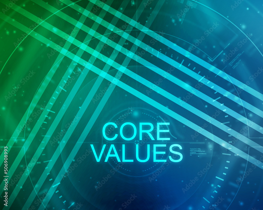 2d illustration Core values responsibility ethics goals company concept
2d illustration Core values responsibility ethics goals company concept