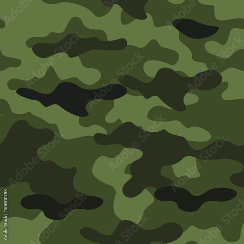 Texture military camouflage seamless pattern. Abstract army and hunting disguise camouflage endless background ornament. Vector illustration.
