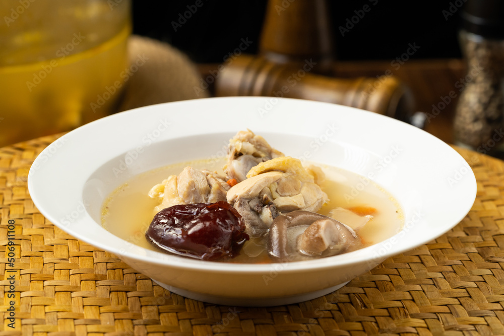 Home Cooked Mushroom Chicken Soup