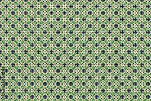 Colorfull abstract pattern that looks like flowers, created from a macro photography of fluids bubbles.