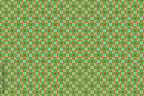 Colorfull abstract pattern that looks like flowers, created from a macro photography of fluids bubbles.