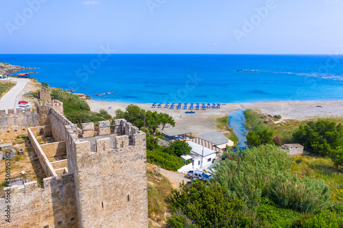 Fototapeta Naklejka Na Ścianę i Meble -  Castle at Frangokastello beach, Crete, Greece