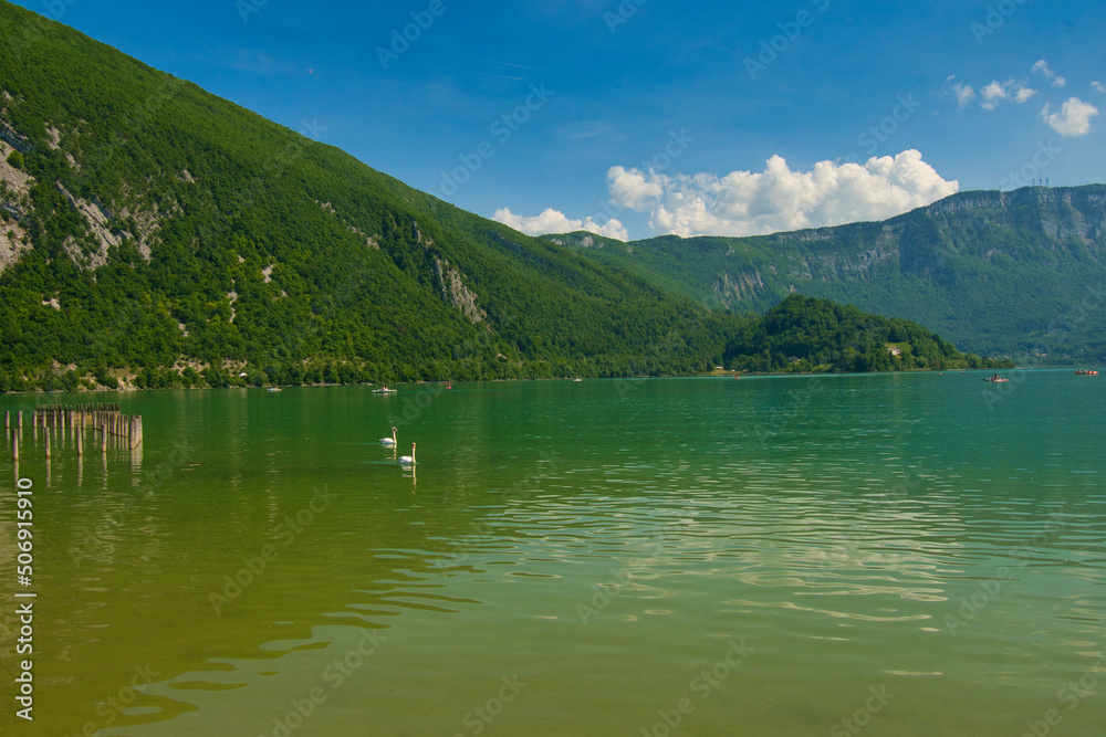 Lac d'Aiguebelette in Savoie in Frankreich