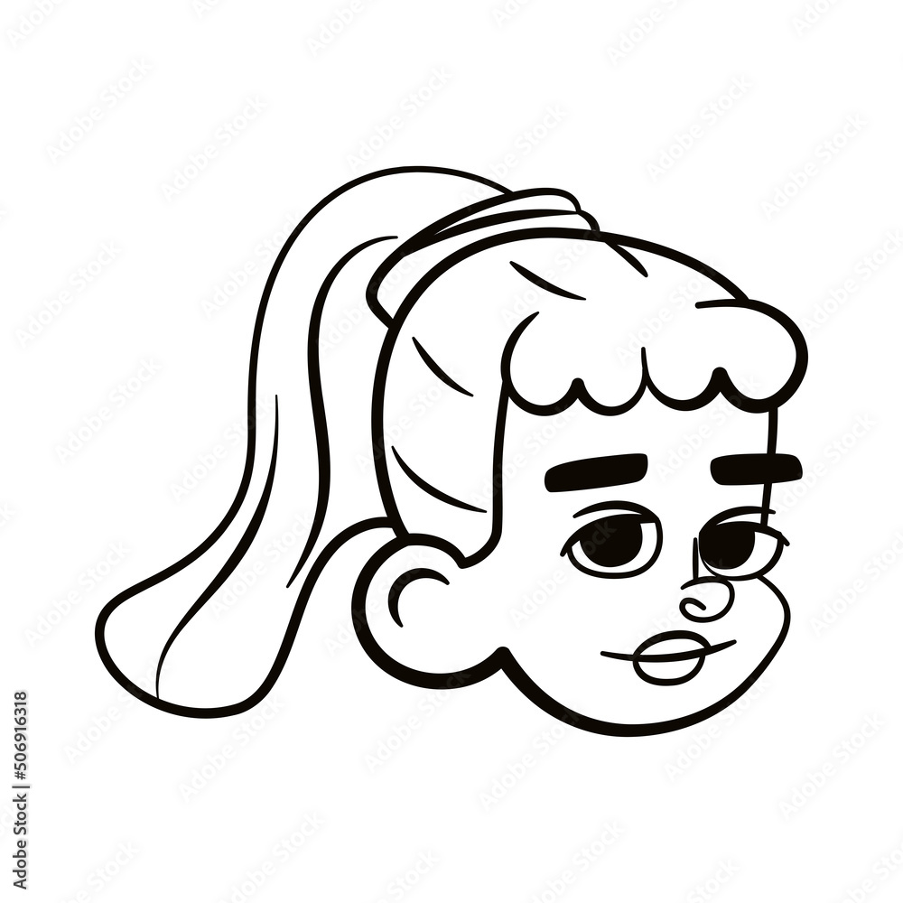 Isolated female urban character avatar Vector illustration Isolated female urban character avatar Vector illustration